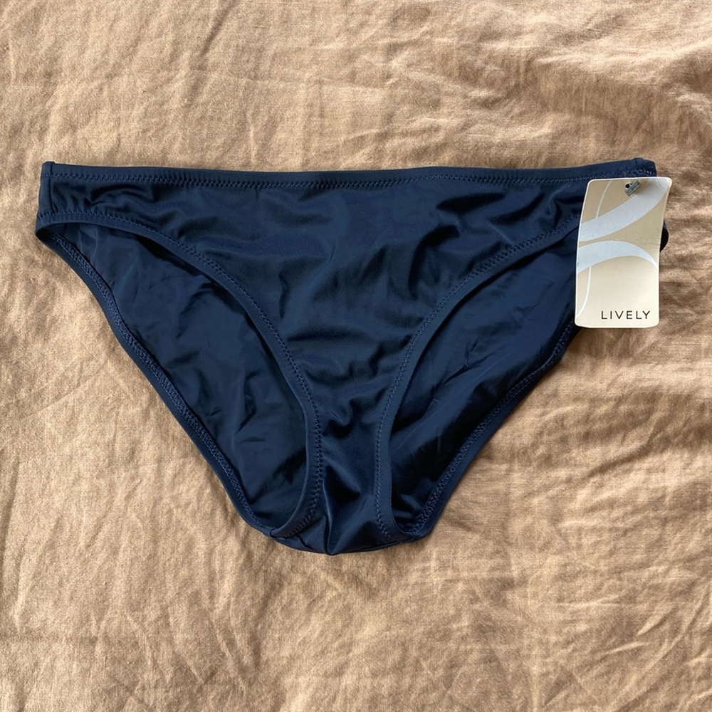 NWT Lively Bikini Bottom Navy Blue